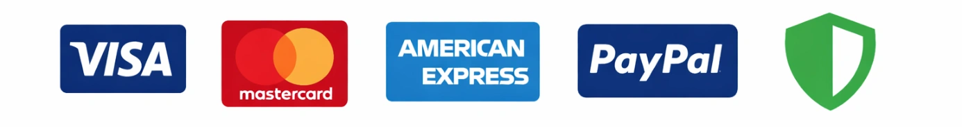 100% Secure Payment Methods